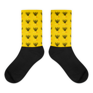 Novv St. Rivver Taxi Heart Socks (Yellow)