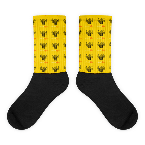 Novv St. Rivver Taxi Heart Socks (Yellow)