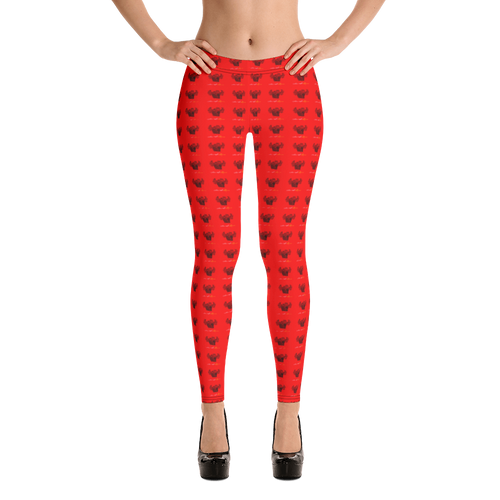 Novv St. Rivver Taxi Heart Leggings (Red)