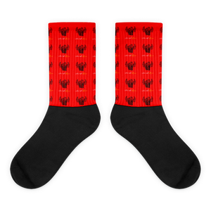 Novv St. Rivver Taxi Heart Socks (Red)