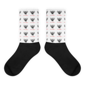 Novv St. Rivver Taxi Heart Socks (White)