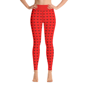 Novv St. Rivver Taxi Heart Yoga Leggings (Red)