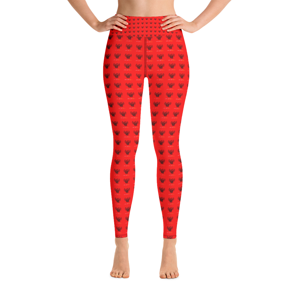 Novv St. Rivver Taxi Heart Yoga Leggings (Red)