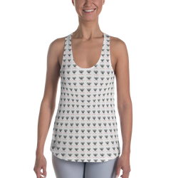 Novv St. Rivver Taxi Heart Racerback Tank (White)