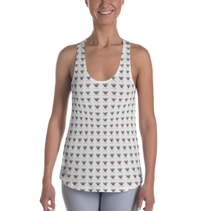 Novv St. Rivver Taxi Heart Racerback Tank (White)