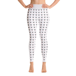 Novv St. Rivver Taxi Heart Yoga Leggings (White)