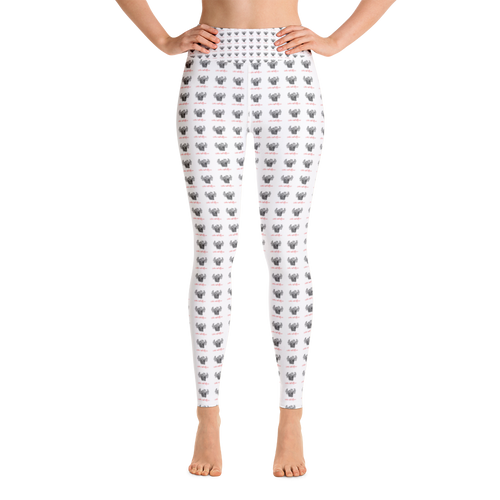 Novv St. Rivver Taxi Heart Yoga Leggings (White)