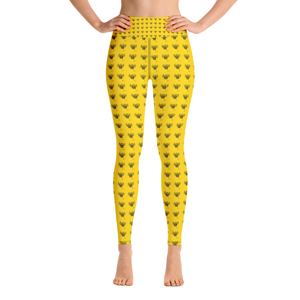 Novv St. Rivver Taxi Heart Yoga Leggings (Yellow)