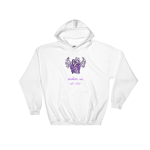 Novv St. Rivver Purple Heart Hoodie (White)